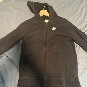 black kids nike zip up